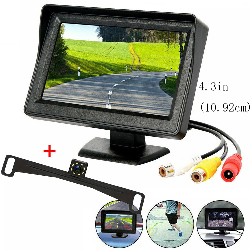 

4.3 inch TFT LCD Car HD Monitor Reverse Camera Security Display for Reverse Backup Parking Camera Drive Recorder