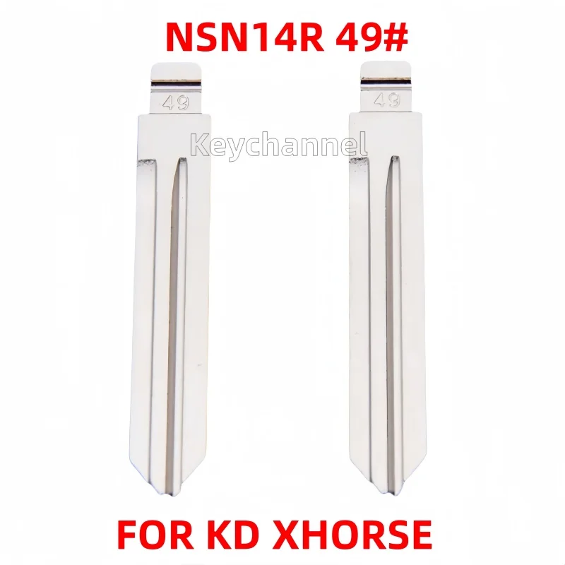 

10pcs/lot Car Flip Key Blade NSN14R KD Key Blank 49# Opposite to Key 22# NSN14 Key for Nissan New Model for KEYDIY Xhorse Remote
