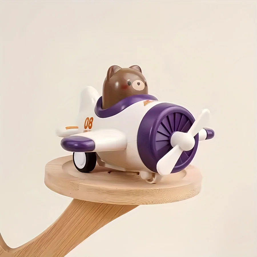 รถของเล่นการ์ตูนรูปสัตว์บังคับด้วยมือ รถเล็กเด็กผู้ชาย กดไปข้างหน้า รถวิศวกรรมพลังงานเฉื่อย ของเล่นสำหรับเด็กชายและเด็กหญิง