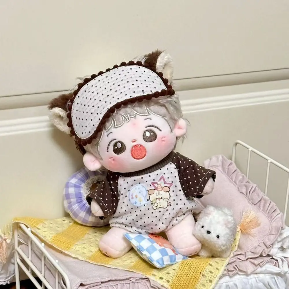 

Футболка с героями мультфильмов, 20 см, хлопковая кукольная одежда, модная хлопковая кукольная одежда, мини-остроконечная кепка, одежда для куклы, детский подарок