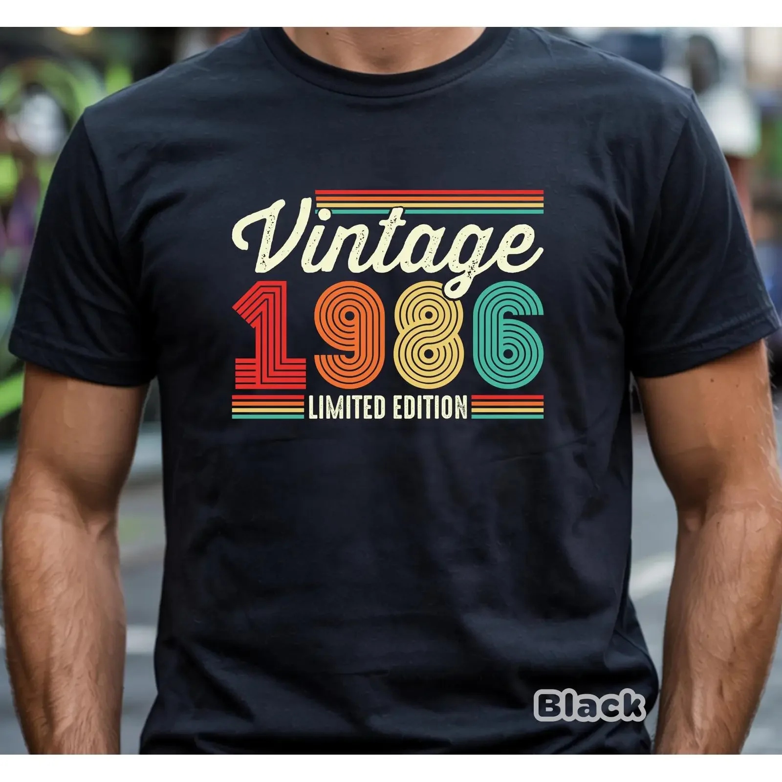 40. Geburtstag Limited Edition 1986 T-Shirt 40. Vintage auch für andere Jahre möglich Vintage Gewaschenes Unisex-Oberteil für den Alltag