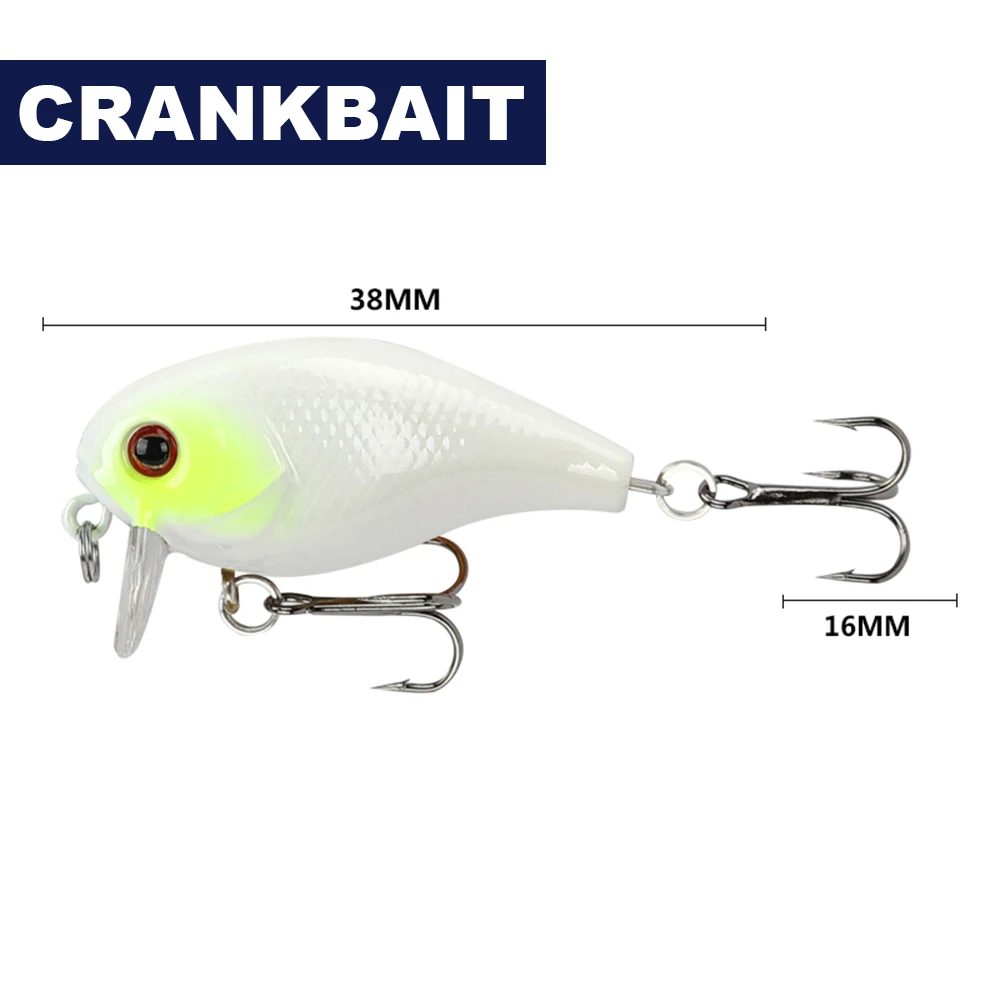 3.8cm 4.6g Fishing Lures Floating Micro Crankbait Wobbler Artificial Hard Bait Jerkbait Fishing Accessories For Bass Trout YG147