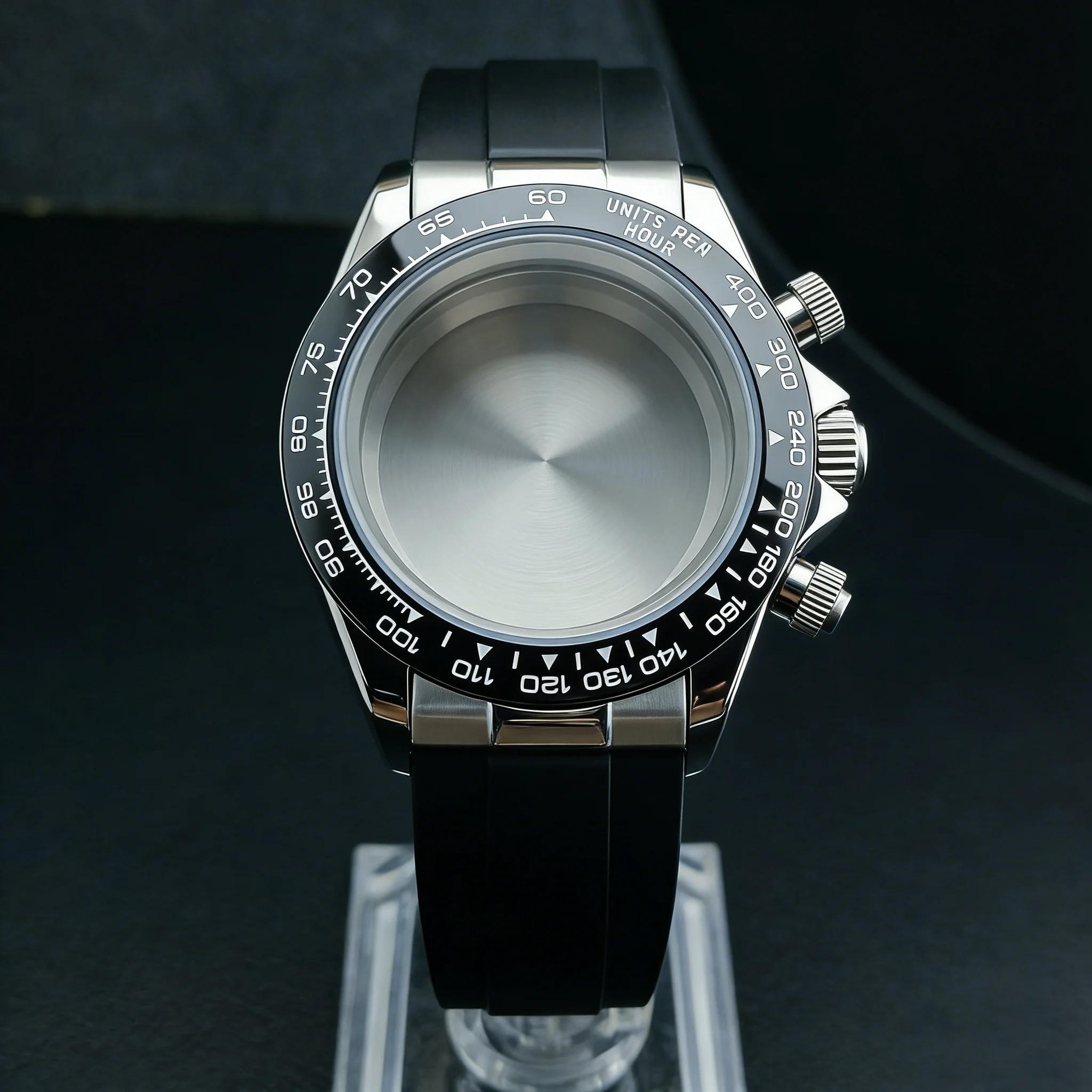 

VK63 39mm Watch Case Fit VK63 Quartz Movement Case Stainless Steel Fit 29MM Dials 20mm Strap Watch Box Men's Watch Accessories