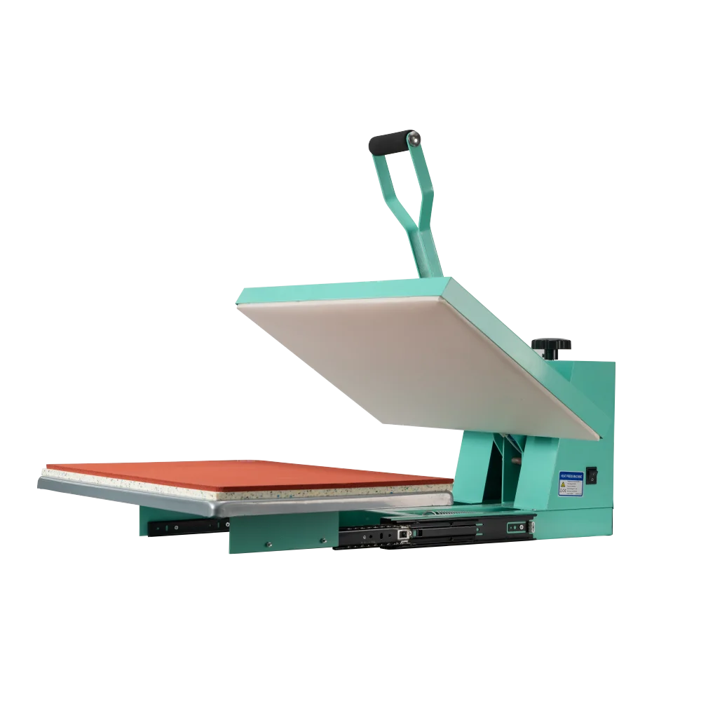 16'' x 24'' Pressa di calore manuale Base scorrevole Cuscinetto termico elettronico in silicone Piastra di calore a pressione facile e sostituibile Regolabile