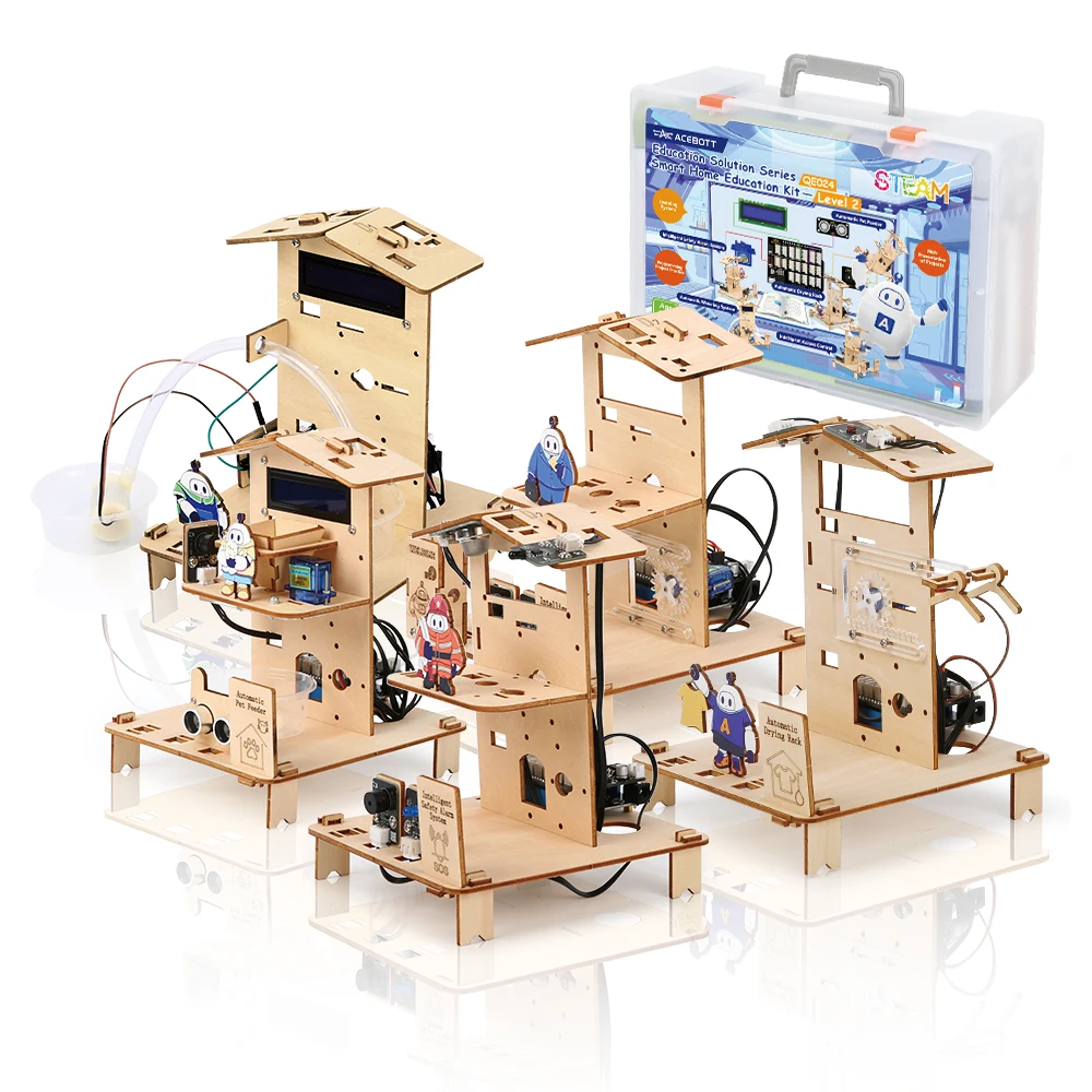 ODM Programmable Educational Learning Equipment Toy Set Wood Eco Friendly School Kids Adults DIY Stem Smart Home Kit for Arduino