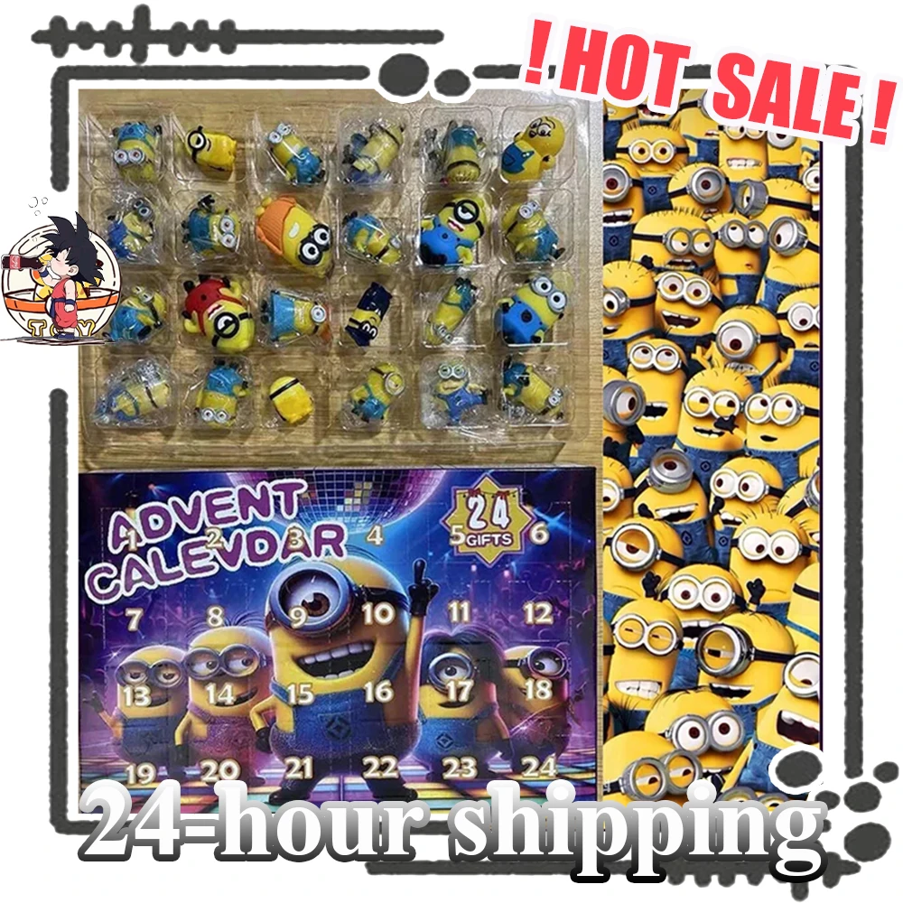 

New Minions Christmas Advent Calendar Minion Christmas Countdown Advent Calendar Minions Surprise Box Xmas Gift Toy for Children