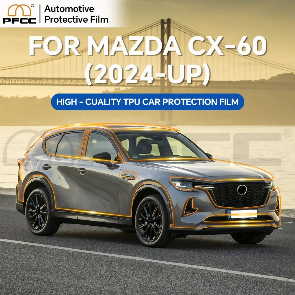 

Pre-cut For Mazda CX-60 2024-2025 TPU Anti-Scratch Protective Film Car Body Sticker Paint Protection Film PPF