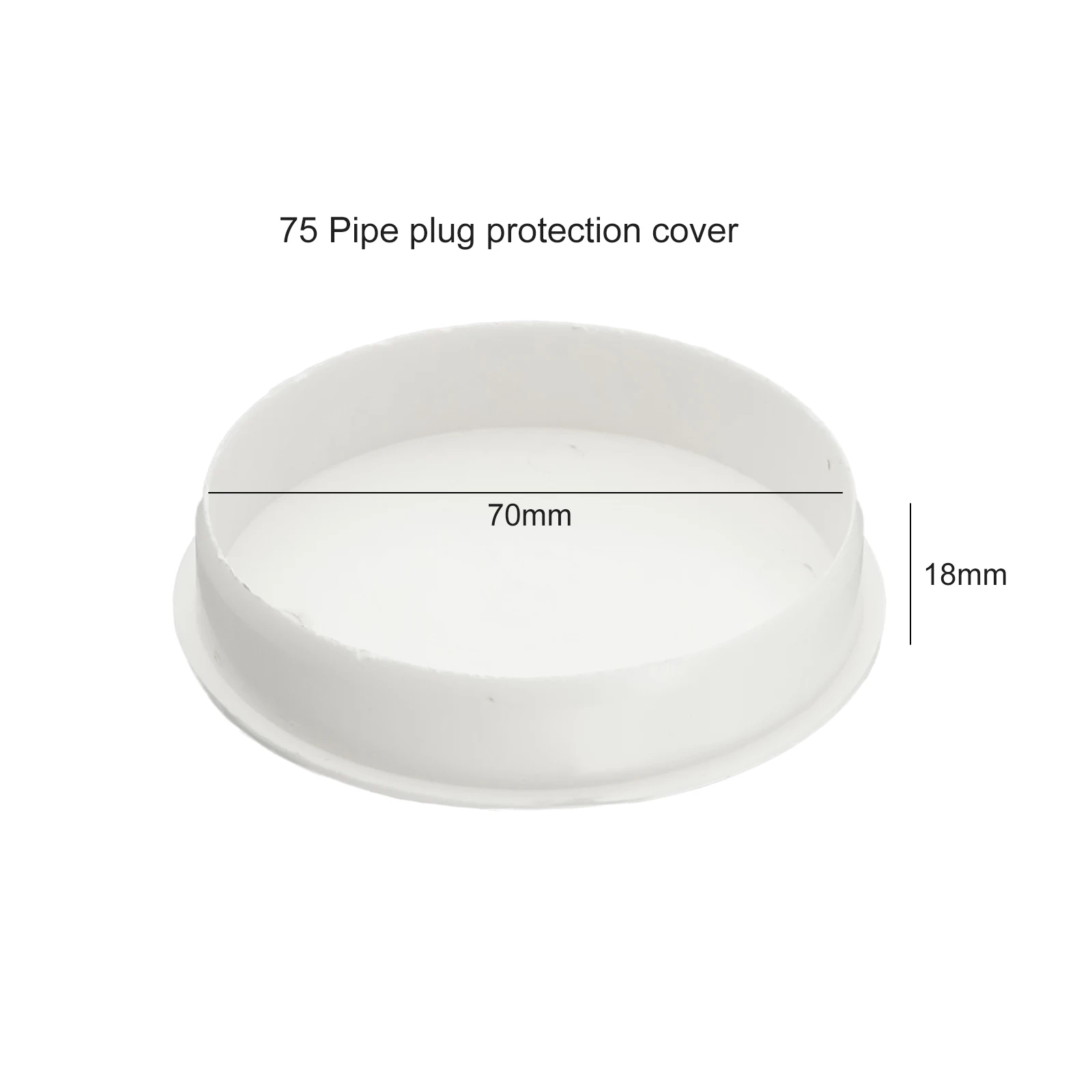 Connettore Tubo fognario Design intuitivo Mm Tappo per tubo in PVC Tappo per tubo flessibile di arresto dell'acqua Adattatore per connettore Copertura decorativa Mm Mm Mm Mm Mm PVC