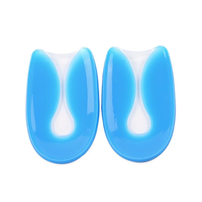 Silicone Gel U-Shaped Heel Pad Soft Shock Absorption Rear Foot Cushion Shoe Insole for Comfort Foot Care image 2