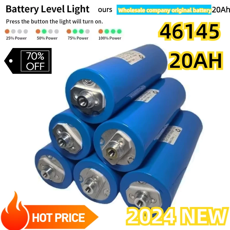 New 46145 Sodium Ion Battery 3V 20Ah Continuous Discharge At 10C 3000 Cycles Used for Power Tools Trams Energy Storage Systems