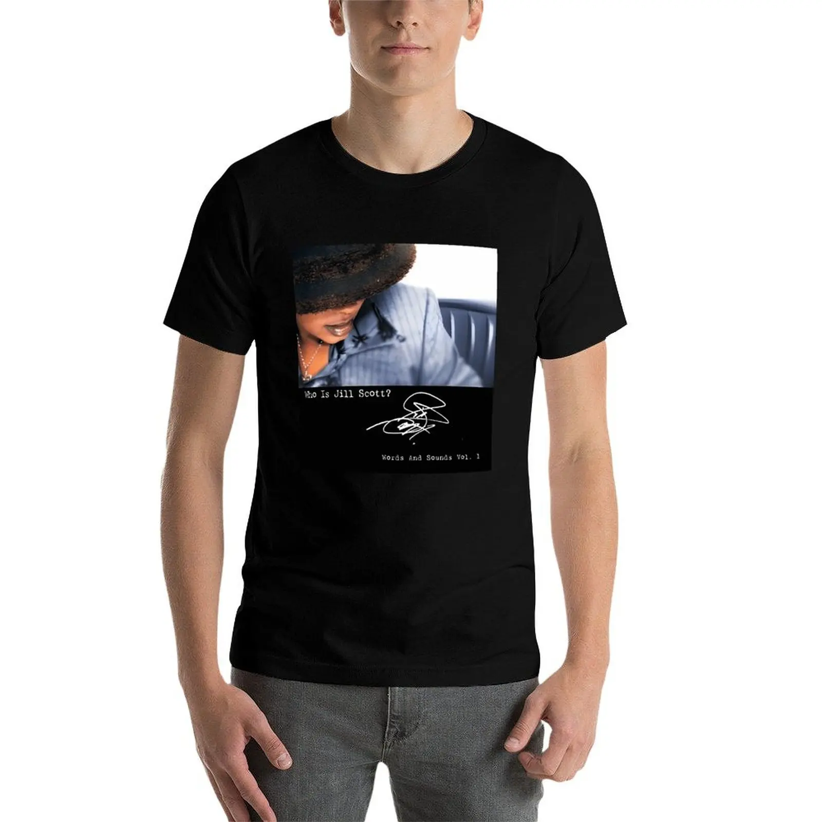 

Кто Джилл Скотт Футболка с рисунком мальчика, футболка с индивидуальным принтом, хлопковая мужская футболка из 100% хлопка, летняя футболка