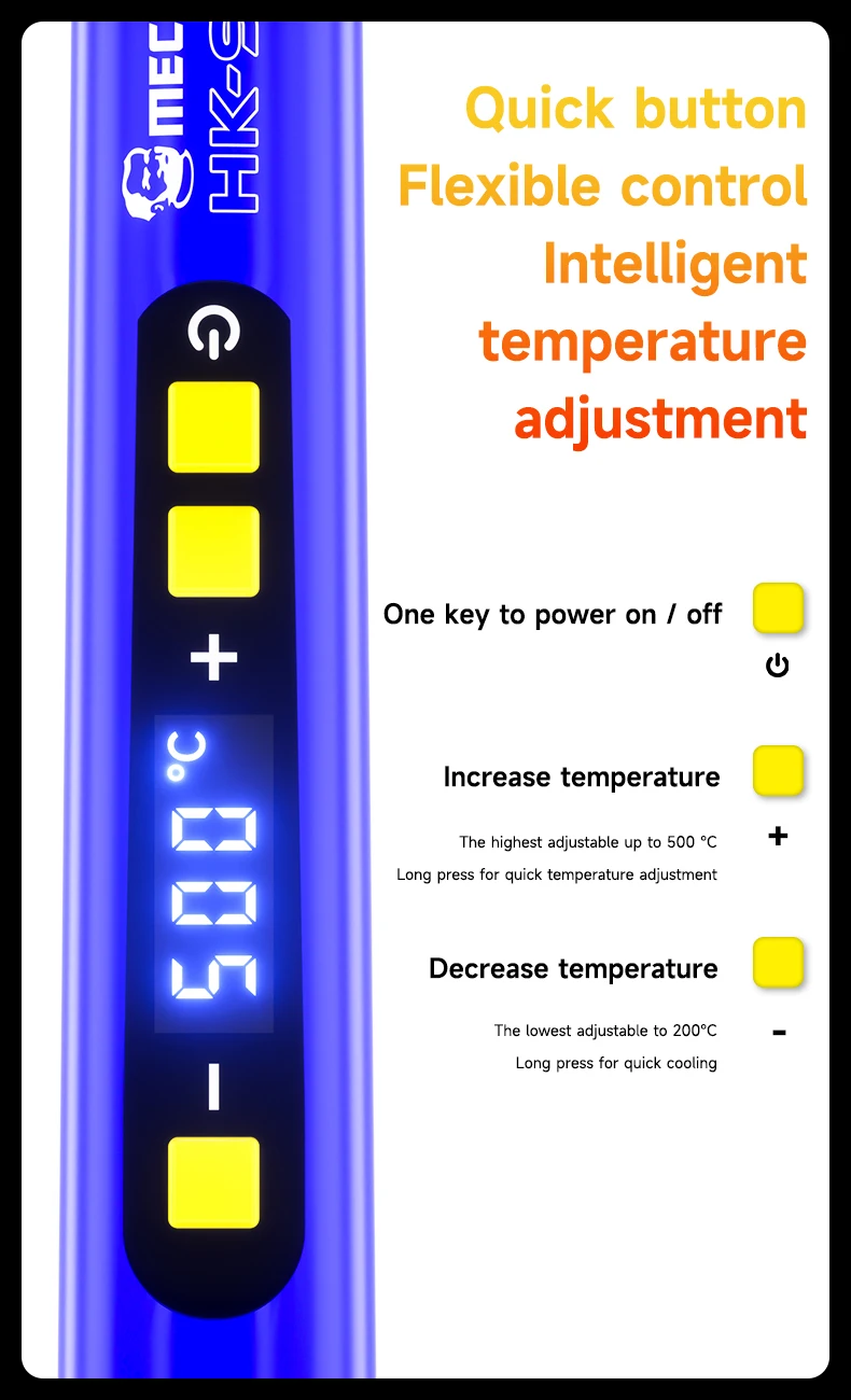 Mechanic 90W Digital display adjustable temperature soldering iron Rapid heating for laptop Electronic Appliance repair tools