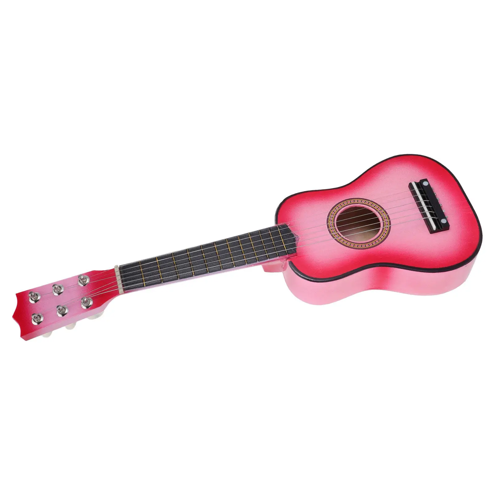 

21 Inch Small Size Portable Wooden Acoustic Guitar for Kids Children Beginner Musical Instrument with Thin Frets Low String