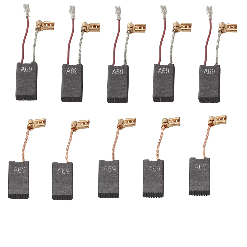 Juego DE repuesto DE escobillas DE carbón, 10 Uds. Para taladro Bosch 540 DCE GSH 5CE GSH 5 E 540 DE, Compatible con varios modelos DE martillo perforador