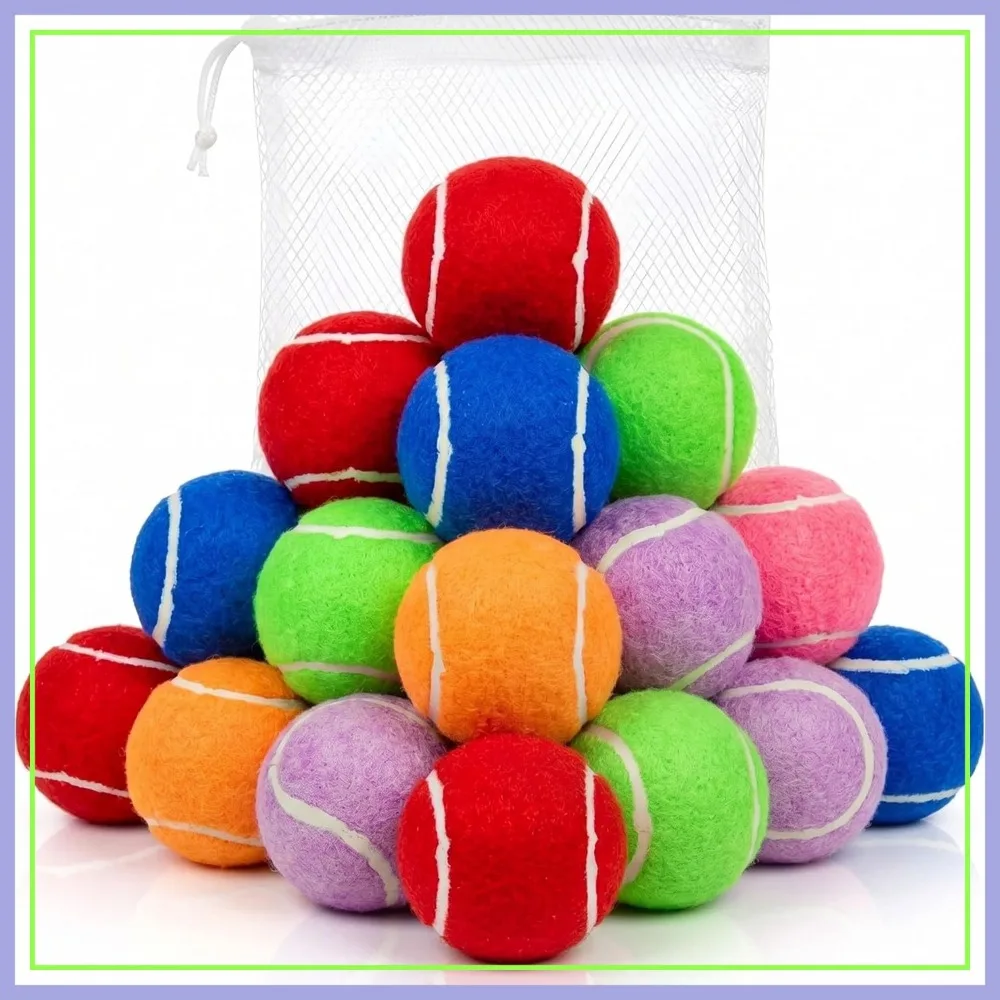

Squeaky Mini Tennis Balls for Small Dogs Puppy - 1.5 Inch - 6 Pack - Dog Toys for Training, Fetch, Interactive Play