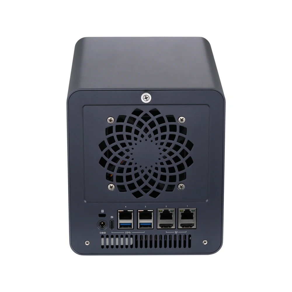 Qotom Q31011DS AI-Ready 4 Bay High-Speed NAS Storage Server Int el Celeron 4305U 4x2.5G LAN For Local AI Storage