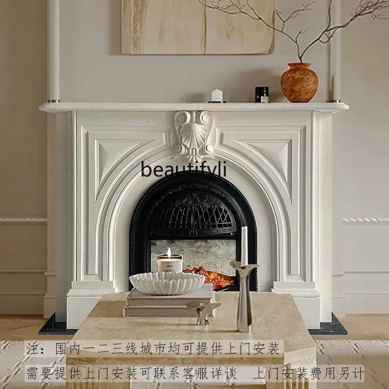 

P Marble Fireplace Vintage French Living Room Fireplace Stone Carving Fireplace Decoration