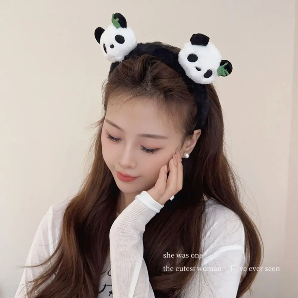 Sweet Chinese Style Panda Headband Zoo Hair Clip Cute Cartoon Hair Band Hairbands Hair Accessories Hair Hoop Photograph