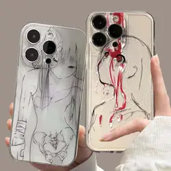 Luxury Blood Sacrifice Anime Girl Phone Case for Infinix Note 30 40 30i Hot 40 Pro 30 Play 30i Smart 8 Tecno Spark 10 20 Cover