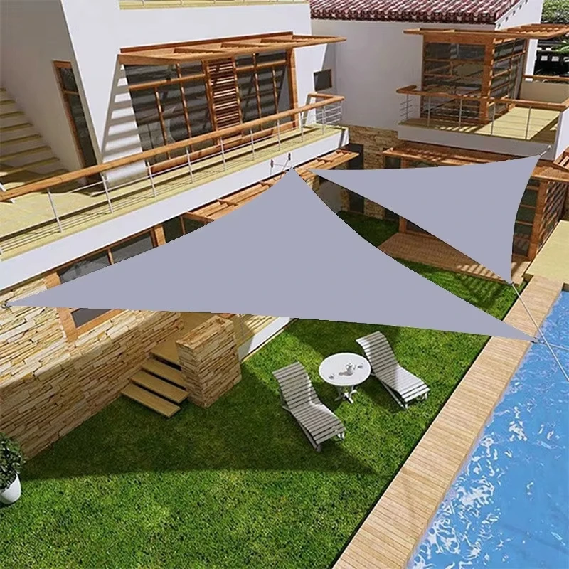 

3x4x5/5x5x7.1m waterproof sunshade sail garden anti-ultraviolet right angle triangle sunshade net terrace pool sunshade sail