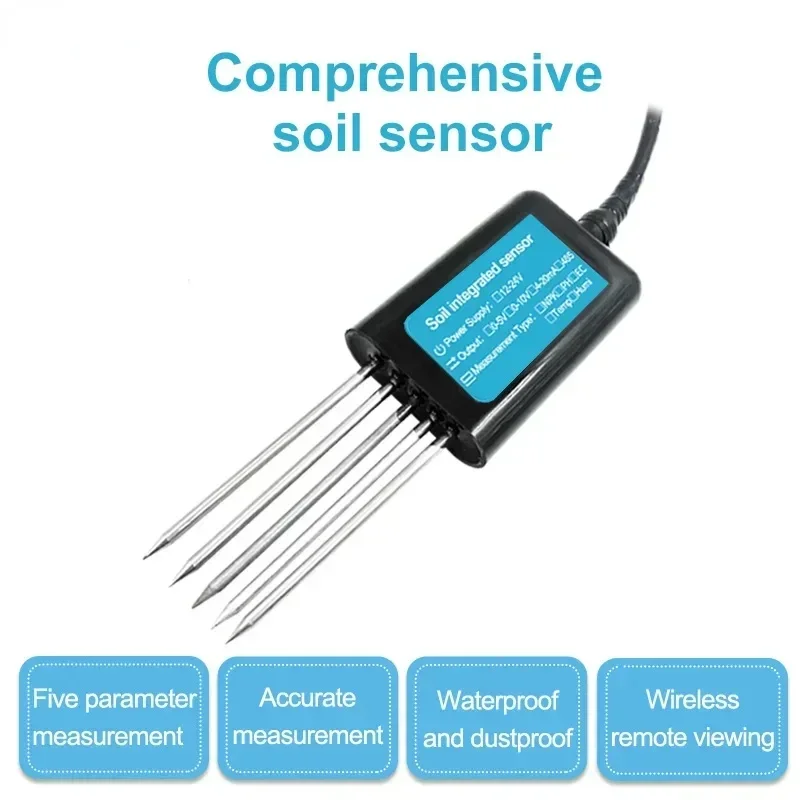 cross-borderHot salesSoil PH EC NPK Temperature Humidity Moisture Comprehensive Digital Meter Sensor For Agricultural Analyzer T