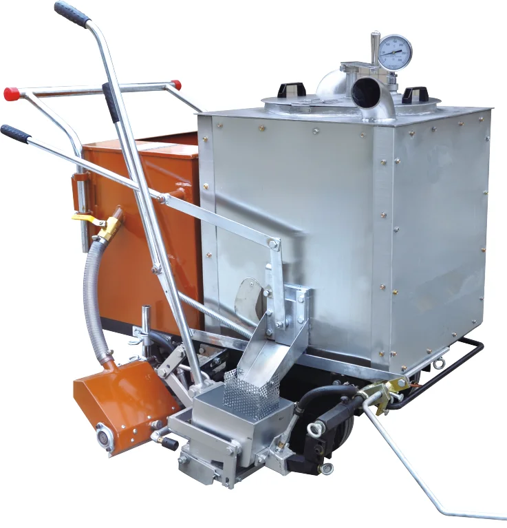 Hand-pushed Thermoplastic paint striping machine, paint road marking machinery