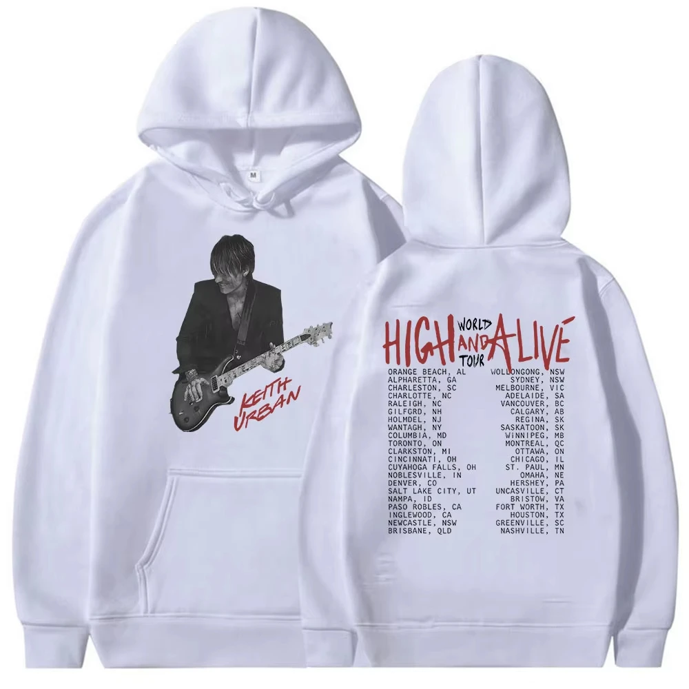 90s Retro Keith Urban High and Alive World Tour 2026 Album Hoody MenWomen Clothing Hip Hop Gothic Long Sleeve Hoodie Streetwear