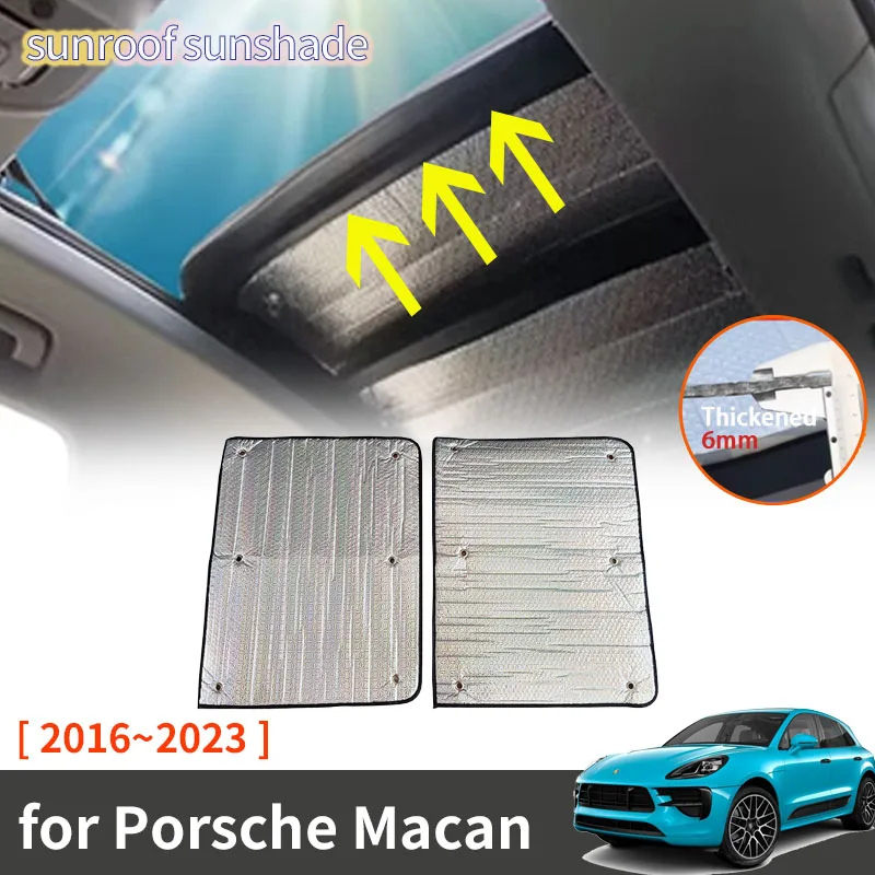 

for Porsche Macan 2016~2023 2022 2021 2020 2019 2018 Accessories Sunroof Sunshade Roof Sunscreen Heat Insulation Windscreen Auto