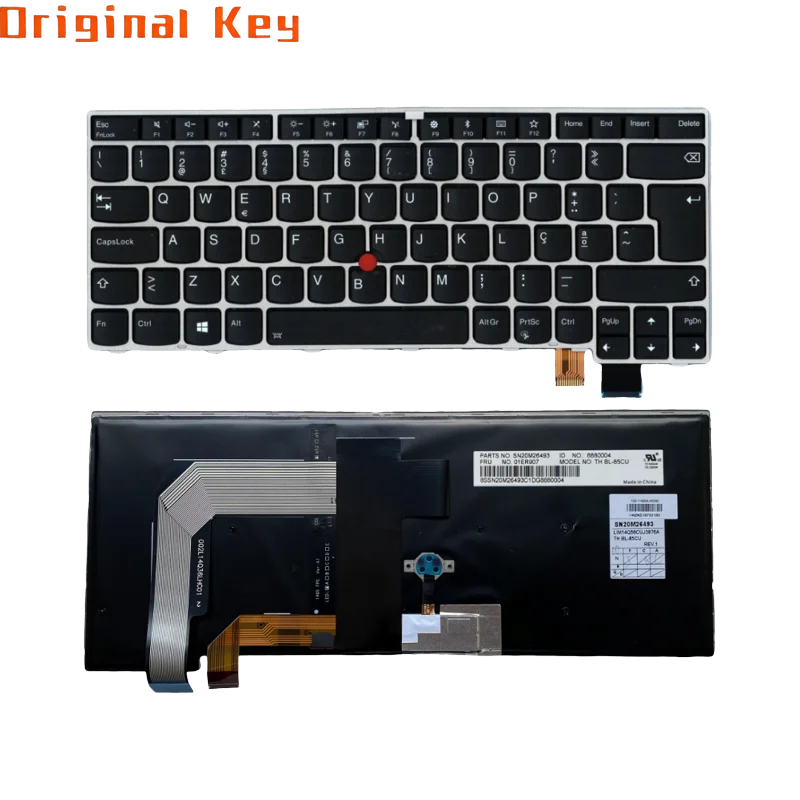 

Серебряная клавиатура с подсветкой для Lenovo Thinkpad T470s S2 13 2nd Gen 2 01ER891 01ER909 01ER903 01ER896 01ER872 01ER880 01ER894 01ER