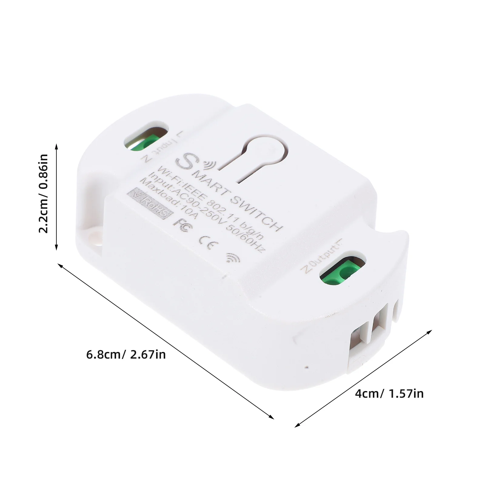 Interruttore della luce WiFi intelligente Casa senza fili Nessun cablaggio Funzione timer controllato da app per telefono Controller luce wireless abilitato Wi-Fi