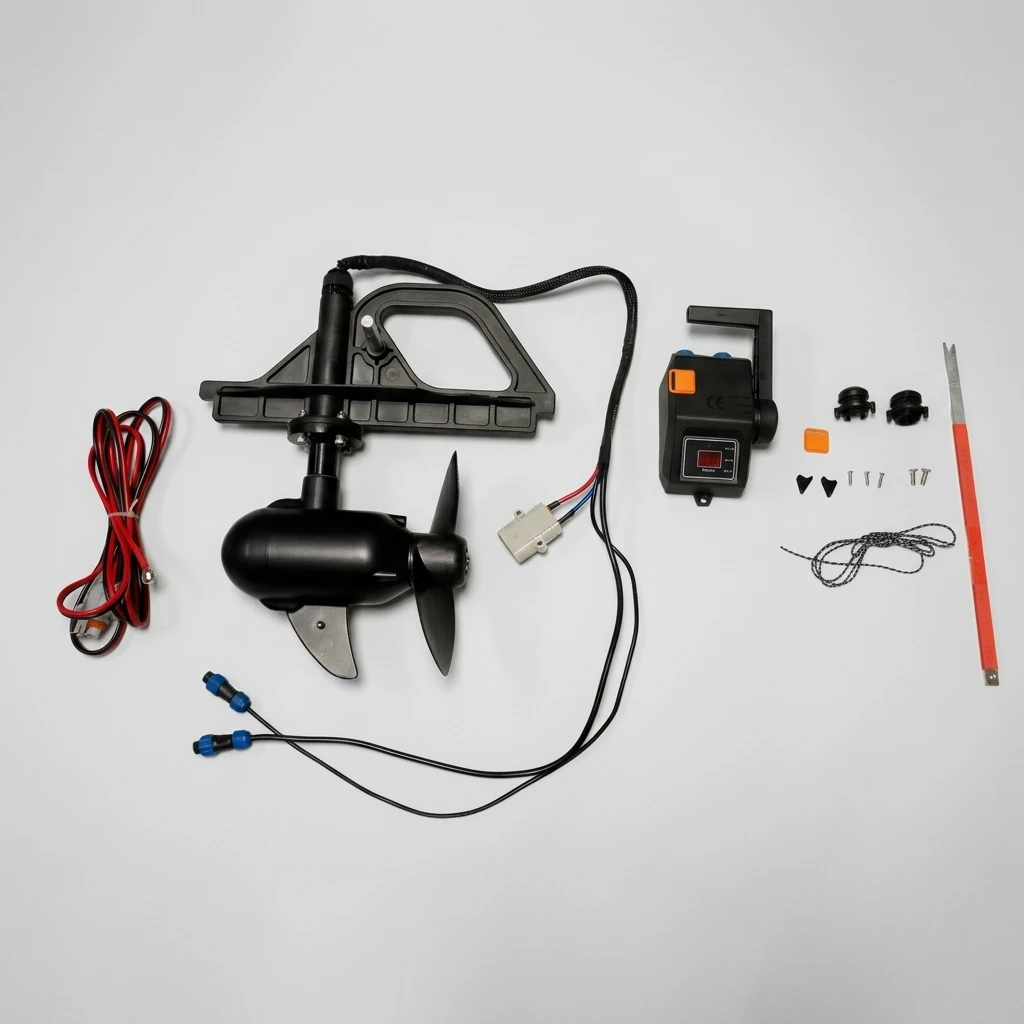 U-Boat New Aluminum Fishing Kayak Electric Outboard Motor 12V/24V Hybrid Brushless Hand Control 55LBS-65LBS Infinitely Variable