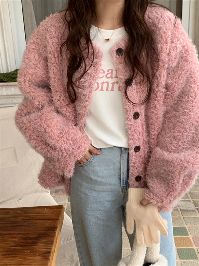 

Alien Kitty Minimalist Warm Coats Women Chic Warm Thicken Daily Jackets Solid Loose All Match Elegant Office Lady High Street