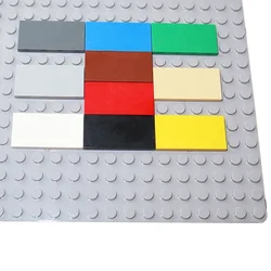 100PCS MOC Assemble Particles 87079 Size Flat Tile Smooth 2*4 Building Blocks DIY Educational Creative Toy 2x4 Bricks