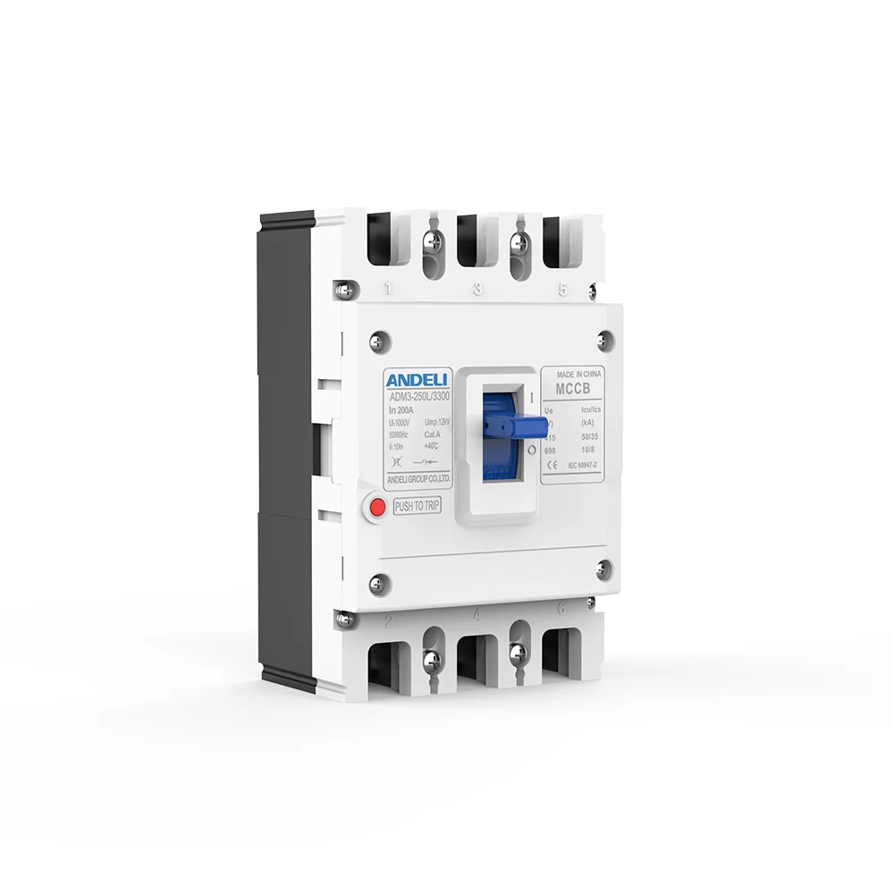 Picture 6: ADM3-250L-3300 250A 3-Pole MCCB Circuit Breaker Digital Trip Unit 50/60Hz 50kA Breaking Capacity 400/690V Class a