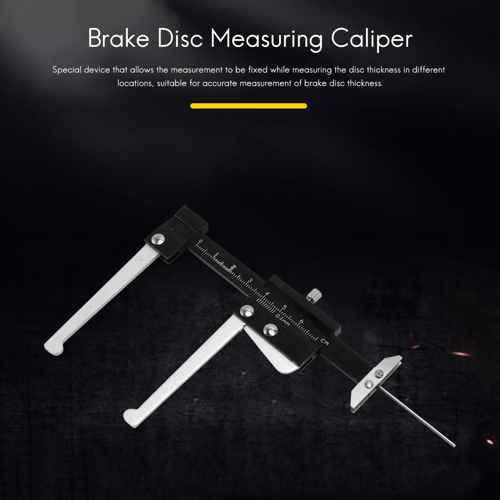 Disc Brake Rotor Thickness Caliper 0-60mm Gauge Gage Micrometer Measuring Tool