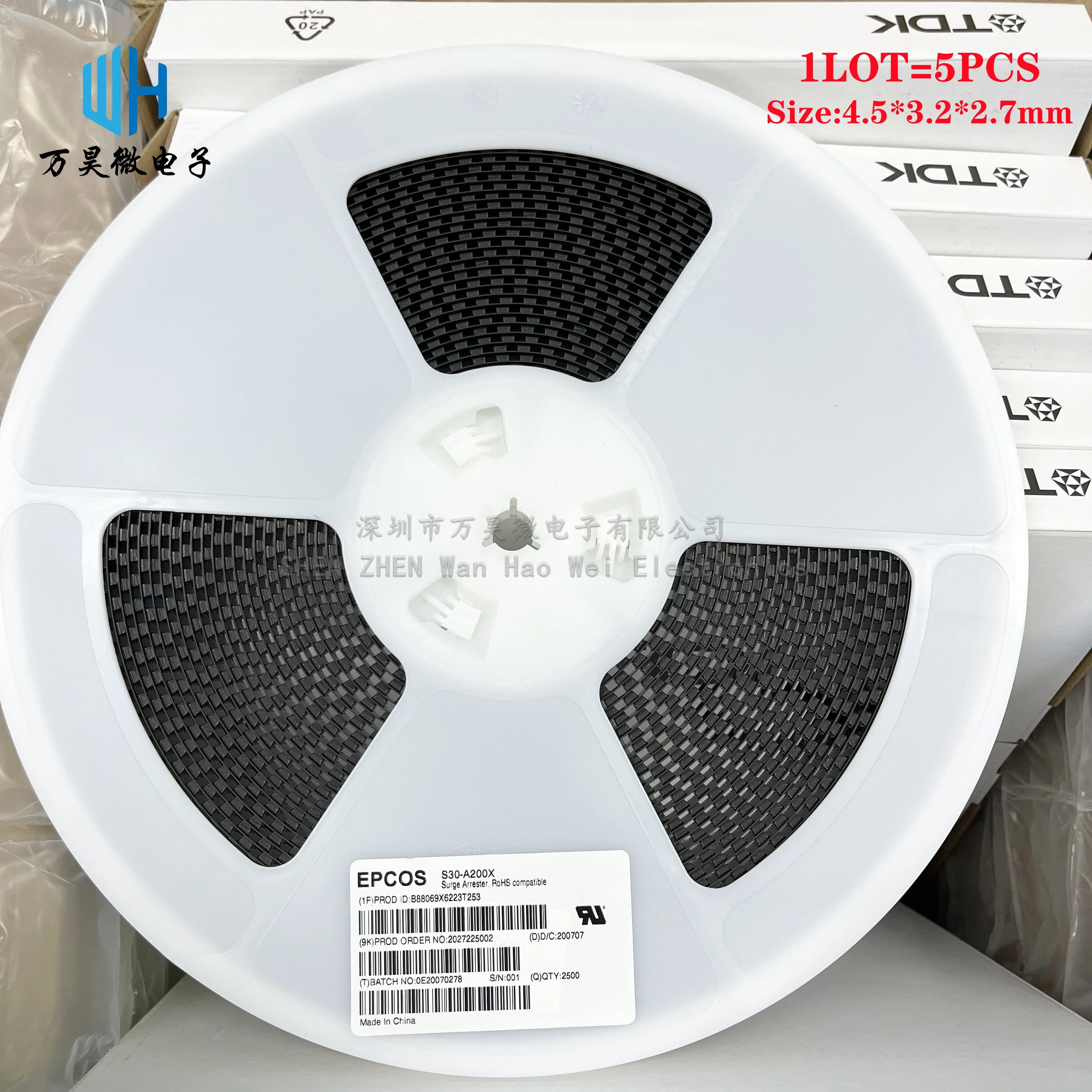 5PCS/LOT EPCOS TDK Ceramic gas discharge tube S30-A75X/90/150/200/230/300/350/400/420/500/600XS B88069X1023T253 Surge protective