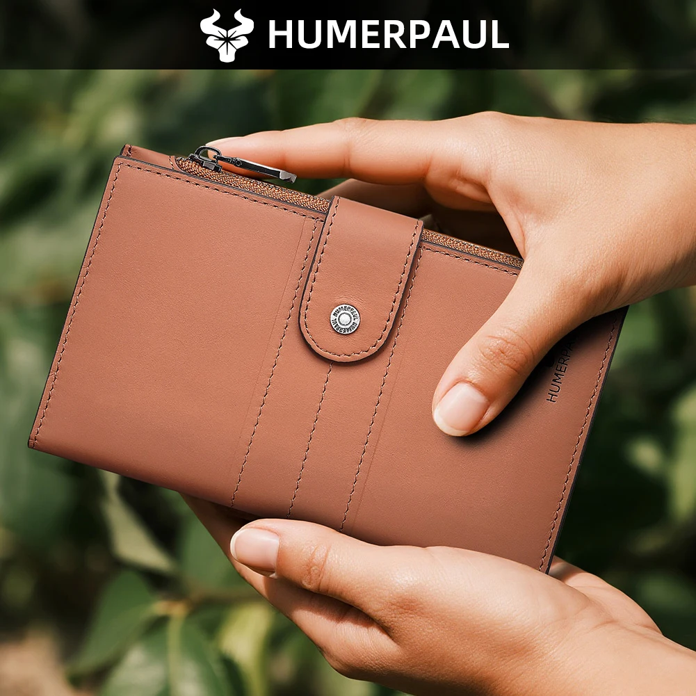 ที่ใส่บัตร RFID หนังแท้, กระเป๋าสตางค์หนังสือเดินทางท่องเที่ยวสําหรับผู้ชายและผู้หญิง, กระเป๋าใส่เหรียญหรูหรา, กระเป๋าเงินผู้ถือเงินสด unisex