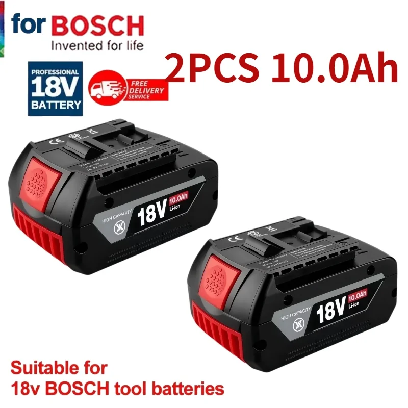 

Original 18V✅10.0AH for bosch⚡18V batteryBAT609G BAT618BAT614 Rechargeable Li-ion Battery⚠Pack For Bosch18V power Tools