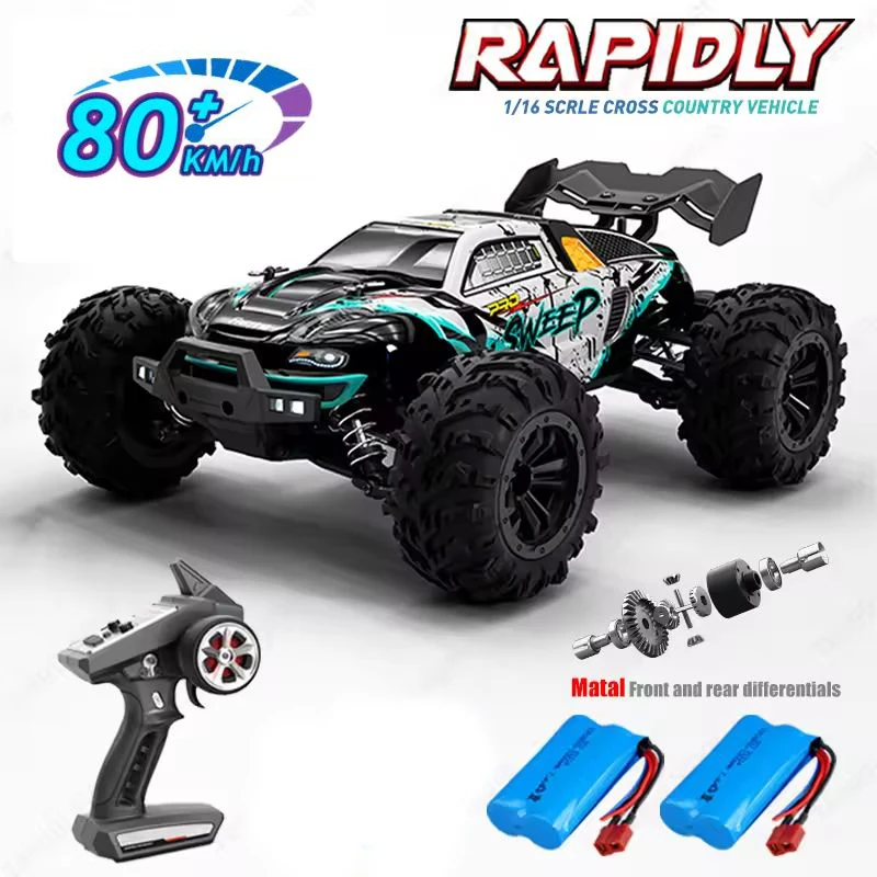 16101 /16102 PRO 1:16 High Speed RC Car With LED Light Drift 70KM/H 4WD RC Off-Road Car Monster Truck Toy For Kid Gifts