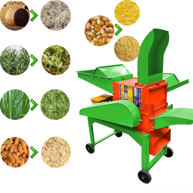 

chopper hay stalks branch thatch soybean sugar cane peanut shell high quality efficiency cow sheep mini machine maize corn