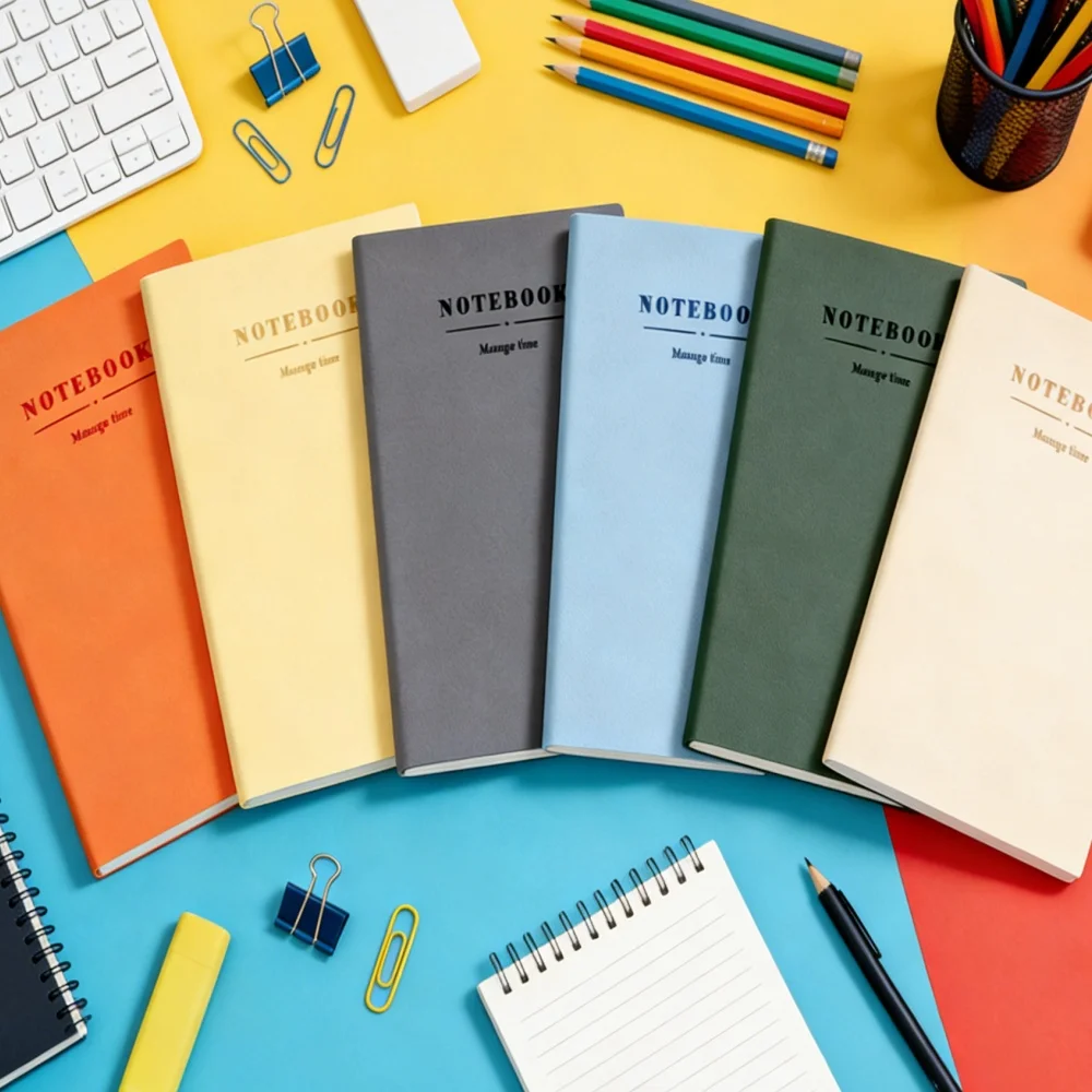 caderno-administrativo-a5-de-couro-rigido-com-capa-de-pu-a-prova-d'agua-e-resistente-ao-desgaste-adequado-para-registro-de-reunioes-de-escritorio