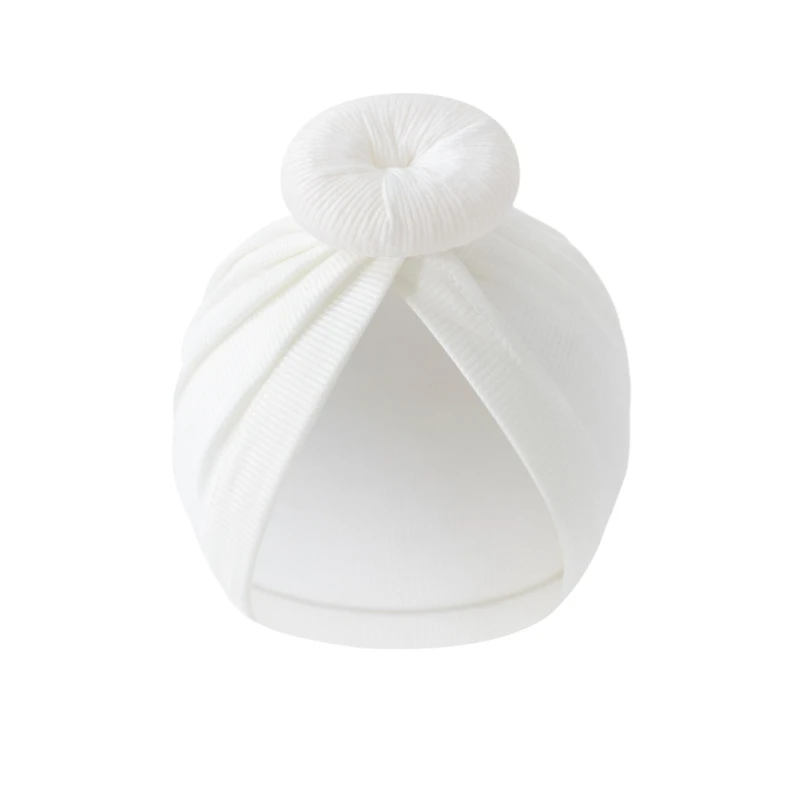

Cotton Baby Headwrap Caps Breathable Nursery Hat Soft Breathable Turban Hat for 0 to 6 Month Infant Special Occasion