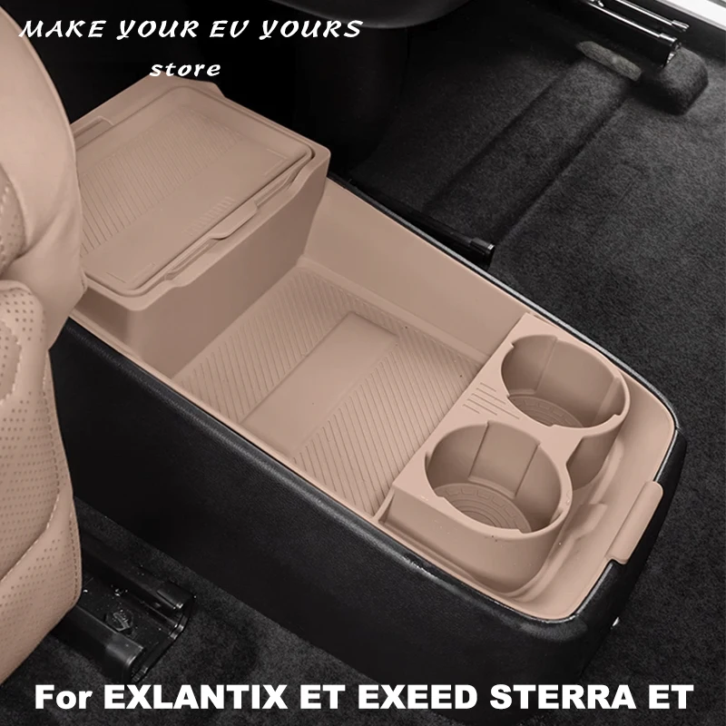 

For EXLANTIX ET EXEED STERRA ET 2024 2025 Central Control Armrest Box Under Layer Silicone Organize Interior Accessories