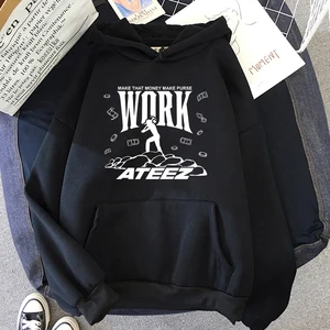 Ateez Gotta Work, Para, Efsane, Kadınlar için Kapüşonlu Sweatshirt, Sweatshirt Tavşan Kawaii, Yünlü Kazak, Unisex, Kapüşonlular, Estetik Harajuku, Bağbozumu, Sıcak 8 en çok satan giyim ateez-no. 8