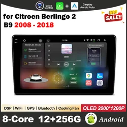 Android OS Car Video Mulltmedia Player LHD for Citroen Berlingo 2 B9 2008 - 2018 GPS Wireless Carplay DSP Stereo Wifi Auto tools