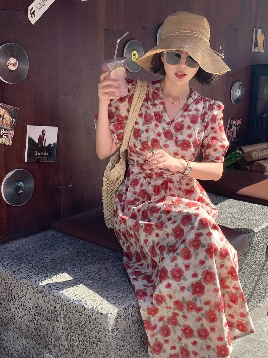 Abiti a maniche corte da donna con strass estivi in raso con cinturino per spaghetti con spacco laterale raccolto in vita audace sensuale femminile semplice