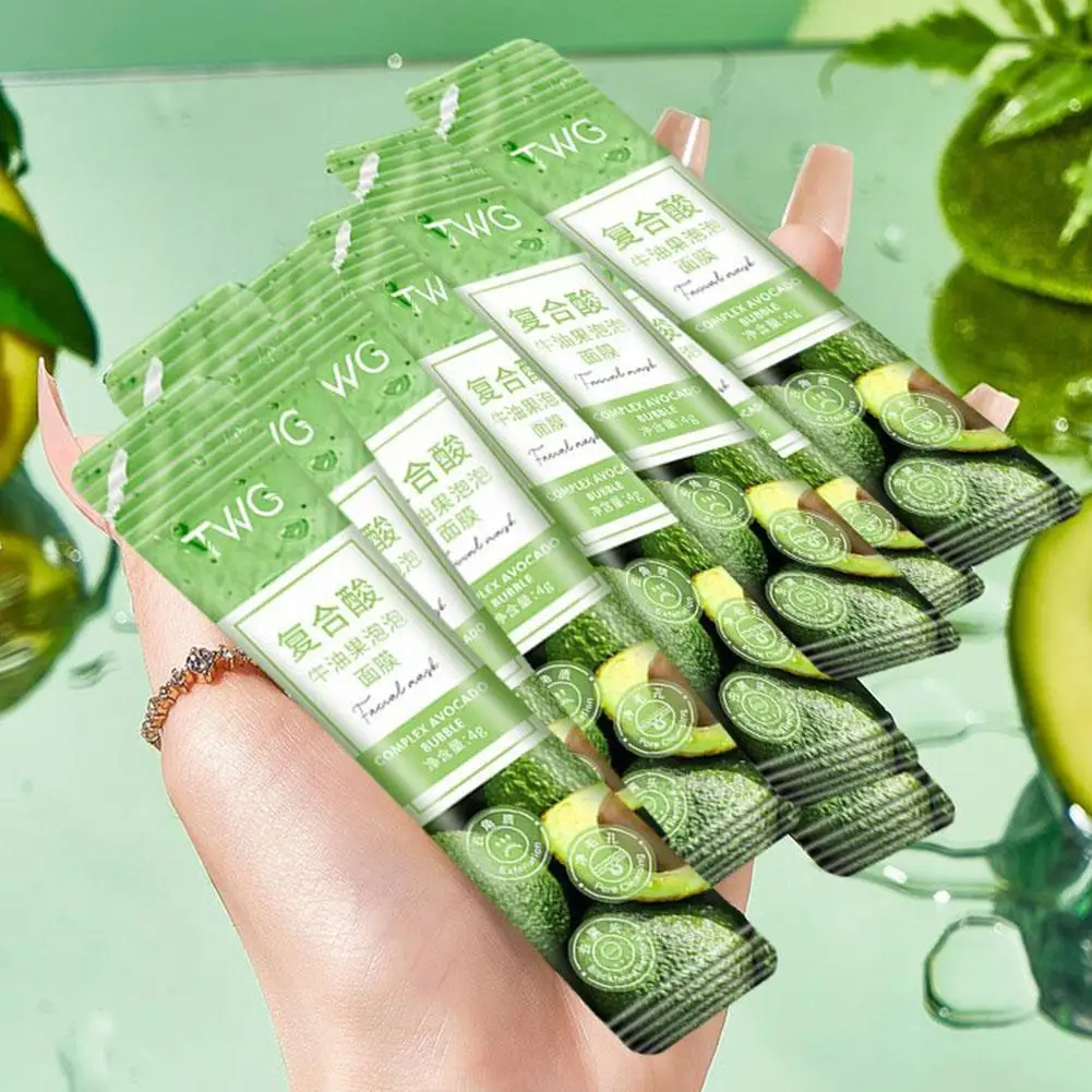 12-pakowy zestaw do głębokiego oczyszczania kwasu awokado do twarzy Blakehead i pory, glinka złuszczająca z bąbelkami nawilżającymi K3n5