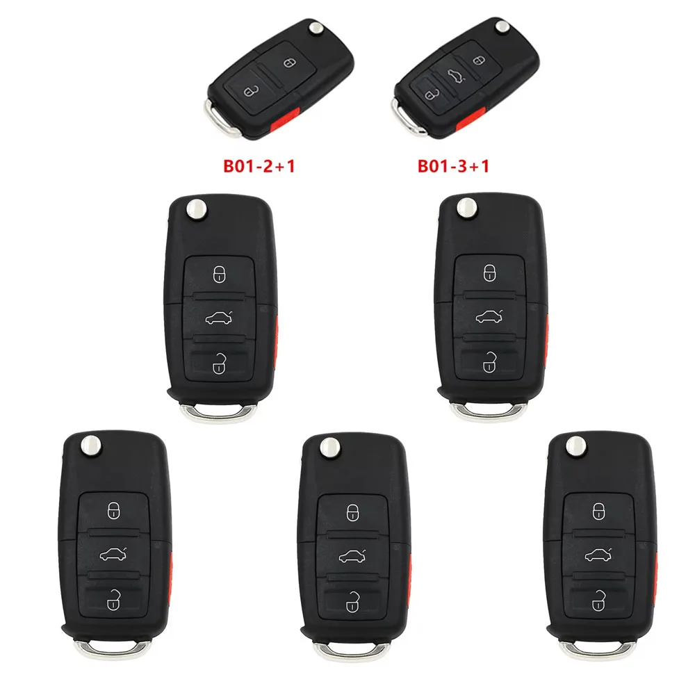 

5pcs B01-2+1 B01-3+1 KEYDIY B Series Universal KD Remote Control Car Key for VW for KD-X2 KD900 KD900+ Mini KD URG200