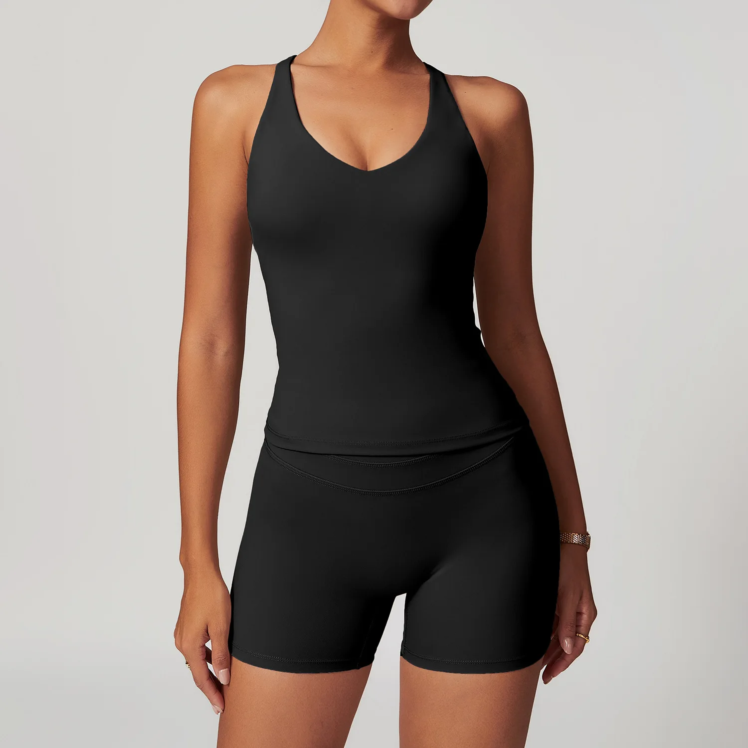 New Woman Gym Sportswear Sports Bra Leggings Two Piece Sets Outifits Naked Feeling Female Fitness Clothing Women Yoga Tracksuit