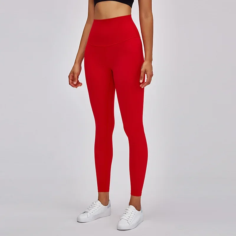 Women Tight Workout Gym Tummy Control Leggings 2023 Women Squat Proof Sports Legging High Waist Fitness Athletic Solid Legging